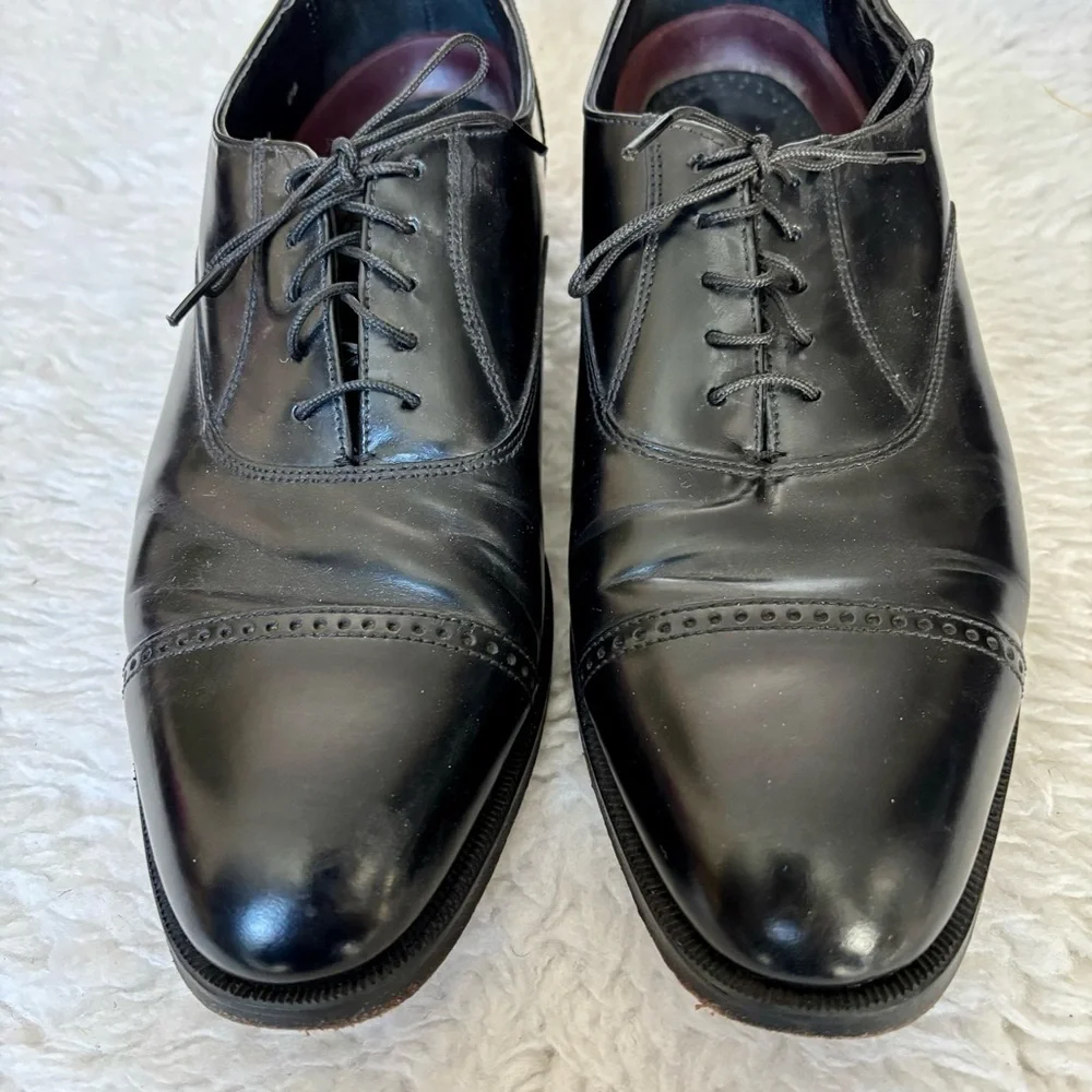 Florsheim Black Leather Oxford Men’s Shoes size 8 D